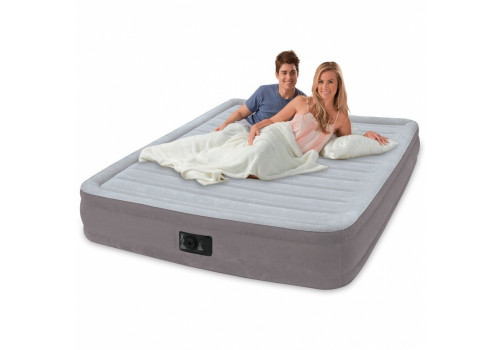 Надувная кровать QUEEN COMFORT-PLUSH MID RISE AIRBED, 152x191х33см, со встроенным насосом 220 67770