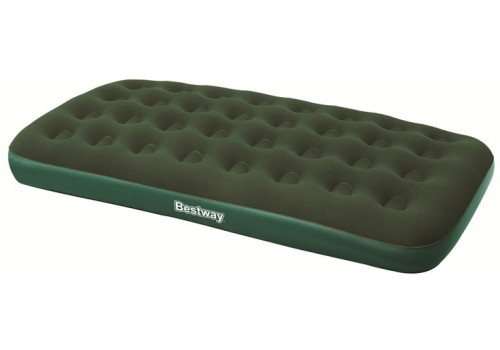 67553 Bestway Надувной матрас Flocked Air Bed(Twin) — D Cell Pump 188х99х22 см + насос на батарейках