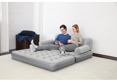 Надувной диван-трансформер BestWay 188x152x64см, встроенный электронасос, 75079
