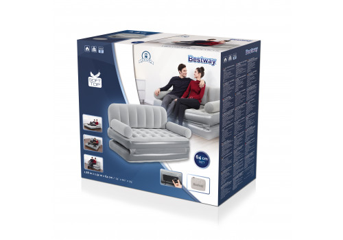 Надувной диван-трансформер BestWay 188x152x64см, встроенный электронасос, 75079