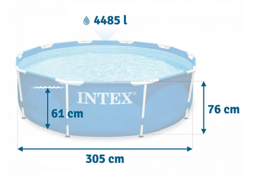 Круглый каркасный бассейн Intex 305х76см (28206)
